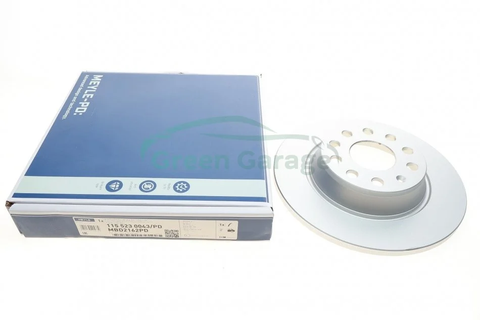 Brake disc MEYLE 1155230043PD (фото 1)