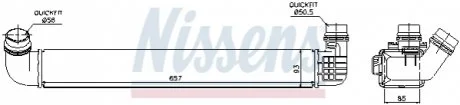 Интеркулер RENAULT FLUENCE (08-) 1.5 dCi (пр-во Nissens) NISSENS 96569