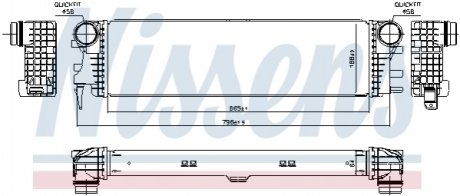Интеркулер MERCEDES V-Series 2.2D 14- NISSENS 96017