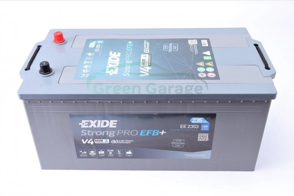 Аккумулятор 235Ah-12v Exide Strong PRO EFB (518х279х240),полярность обратная (3),EN1200 EXIDE EE2353 (фото 1)