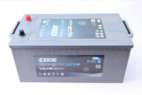 Аккумулятор 235Ah-12v Exide Strong PRO EFB (518х279х240),полярность обратная (3),EN1200 EXIDE EE2353