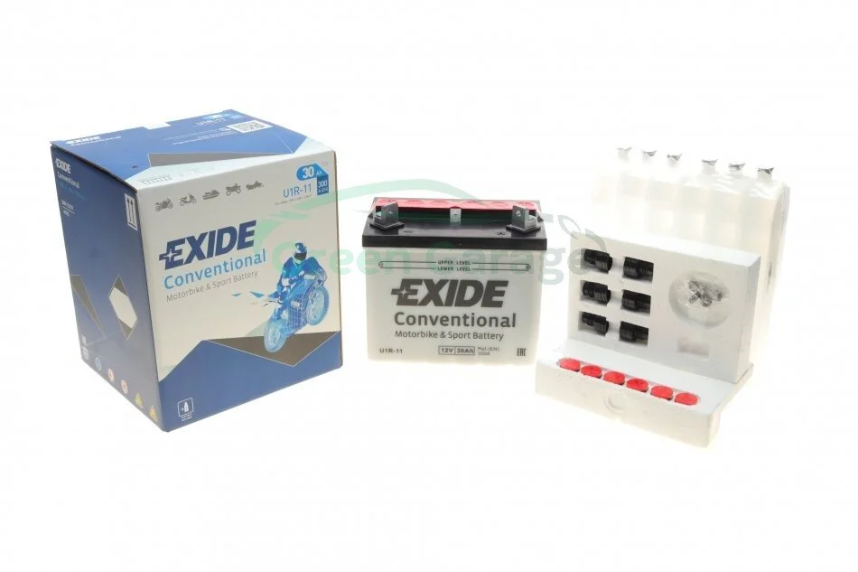 Акумулятор 30Ah-12v Exide (U1R-11) (196х130х180) R, EN300 EXIDE U1R11 (фото 1)