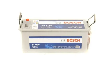Аккумулятор 140Ah-12v (T4075) (513x189x223),полярность обратная (3),EN800 BOSCH 0092T40750