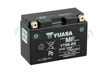 МОТО Yuasa 12V 8Ah MF VRLA Battery AGM YT9B-BS(сухозаряжений) YUASA YT9BBS (фото 1)