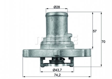 Термостат MAHLE / KNECHT TI12287D