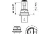 Лампа розжарювання HB1 12V 65/45W P29t STANDARD 3200K (вир-во Philips) PHILIPS 9004C1 (фото 7)