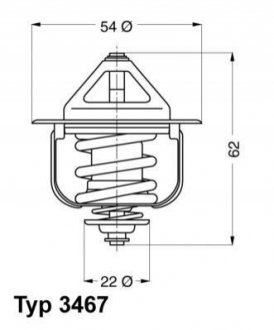 Термостат WAHLER 346785D