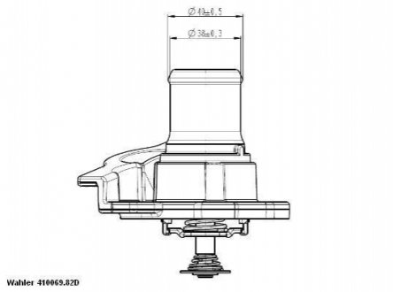 Термостат WAHLER 41093782D