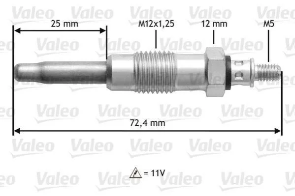 Glow-Plug VALEO 345100 (фото 1)