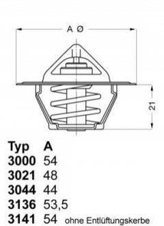 Термостат WAHLER 300090