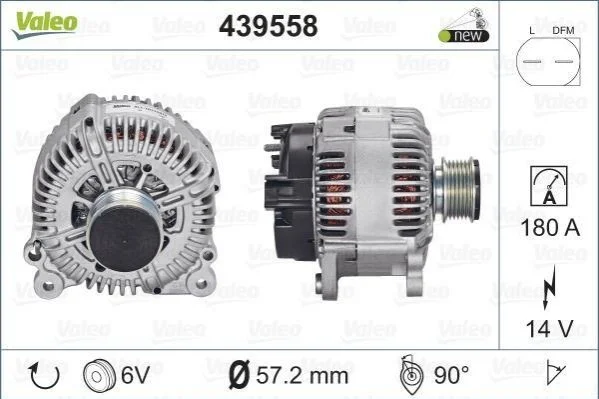 Генератор VALEO 439558 (фото 1)