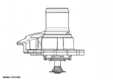 Термостат WAHLER 317182D