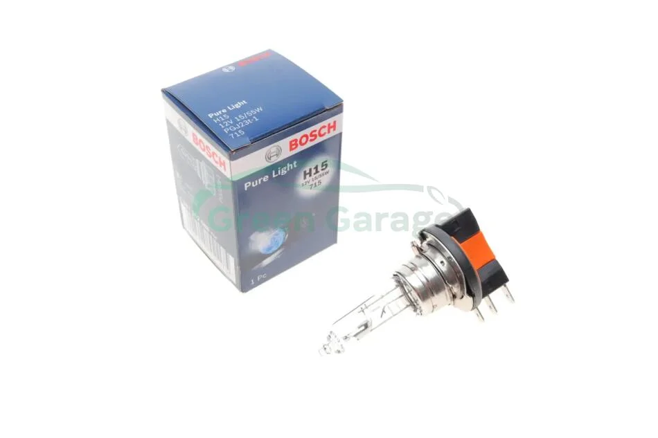 Лампа розжарювання H15 55/15W 12V PGJ23T-1 (вир-во) BOSCH 1987302088 (фото 1)