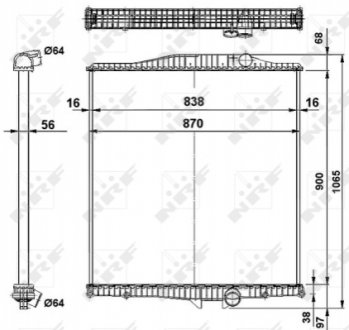 Радіатор NRF 519702