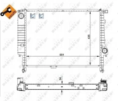 Радіатор NRF 509558