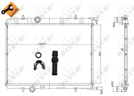 Радіатор NRF 58304