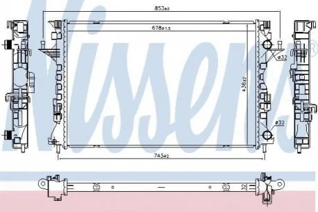 Радіатор NISSENS 637642