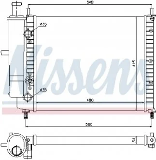 Радіатор NISSENS 61808