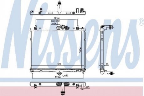 Радіатор NISSENS 606055