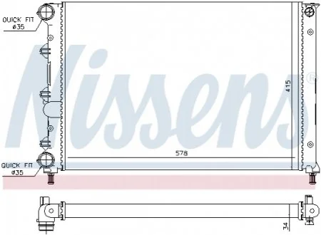 Радіатор NISSENS 60071