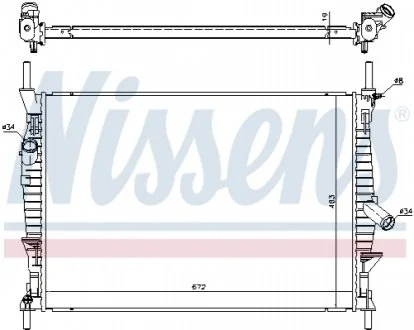 Радіатор NISSENS 69240