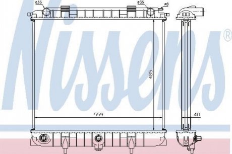 Радіатор NISSENS 64309