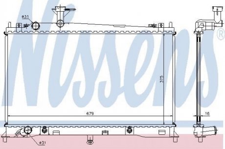 Радіатор NISSENS 62463A