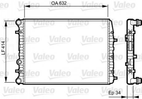 Радіатор VALEO 732864