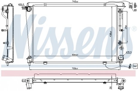 Радіатор NISSENS 67040