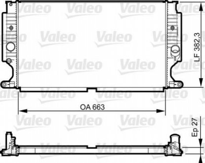 Радіатор VALEO 735188