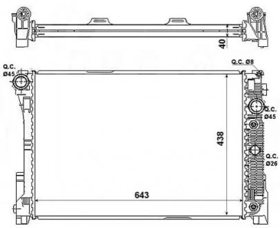 Радіатор NRF 53968