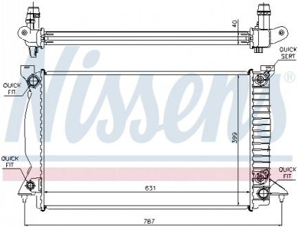 Радіатор NISSENS 60314A