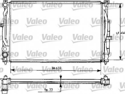 Радіатор VALEO 731537