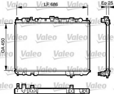 Радіатор VALEO 735081