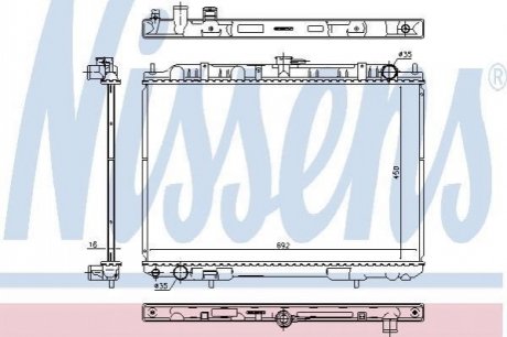 Радіатор NISSENS 606161