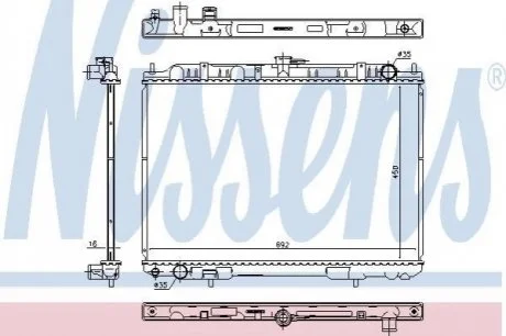 Радіатор NISSENS 606161