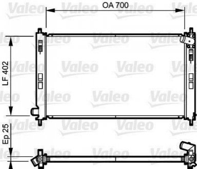 Радіатор VALEO 735200