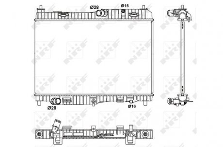 Радіатор NRF 53043