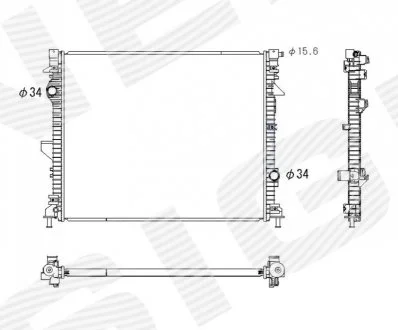 Радіатор SIGNEDA RA13554Q