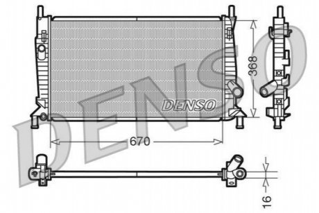 Радіатор DENSO DRM10075