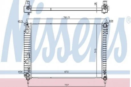 Радіатор NISSENS 616905