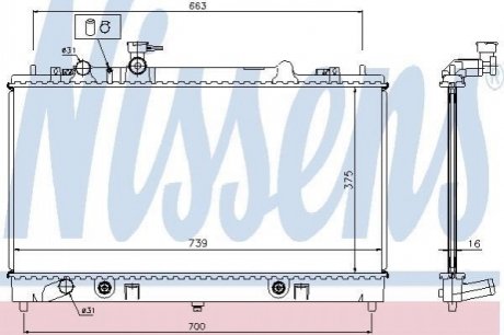 Радіатор NISSENS 62465A