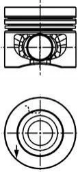 Поршень KOLBENSCHMIDT 40558600 (фото 1)