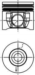Поршень KOLBENSCHMIDT 40830600