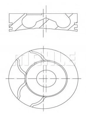 Поршень MAHLE / KNECHT 0010100 (фото 1)