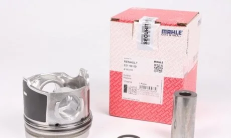 Поршень 80.0 1.9 TDI F9Q780, Volvo D4192T3 PIN 28X60 MAHLE / KNECHT 0215800