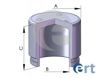 Поршень, гальмівний супорт ERT 151463C