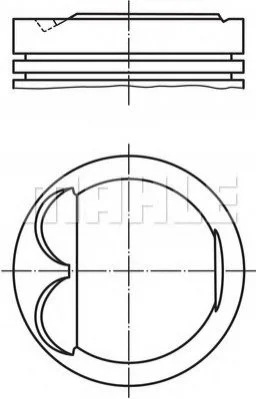 Поршень MAHLE / KNECHT 6077700 (фото 1)