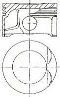 Поршень з кільцями OPEL 82.1 X18XE NURAL 8730770710