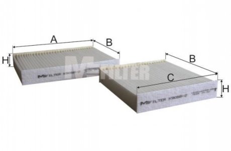 Фільтр салона M-FILTER K90582